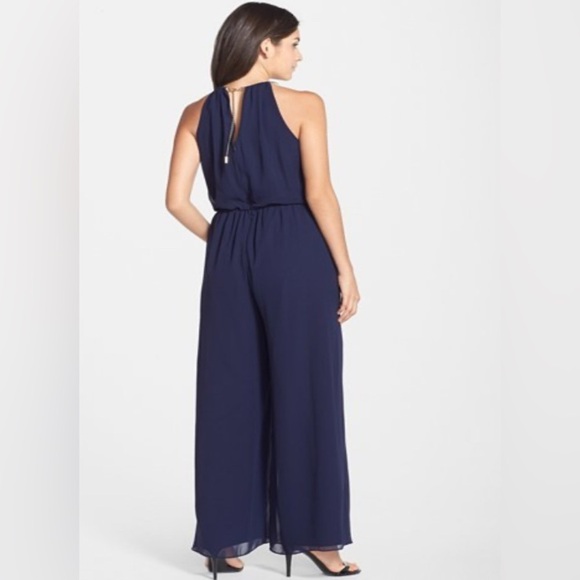 Vince Camuto Midnight Blue Halter Jumpsuit - Picture 7 of 7